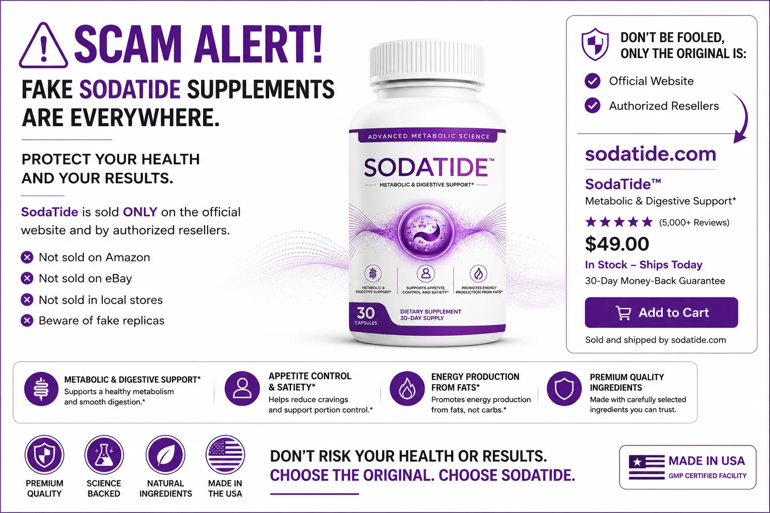 Sodatide scam alert warning