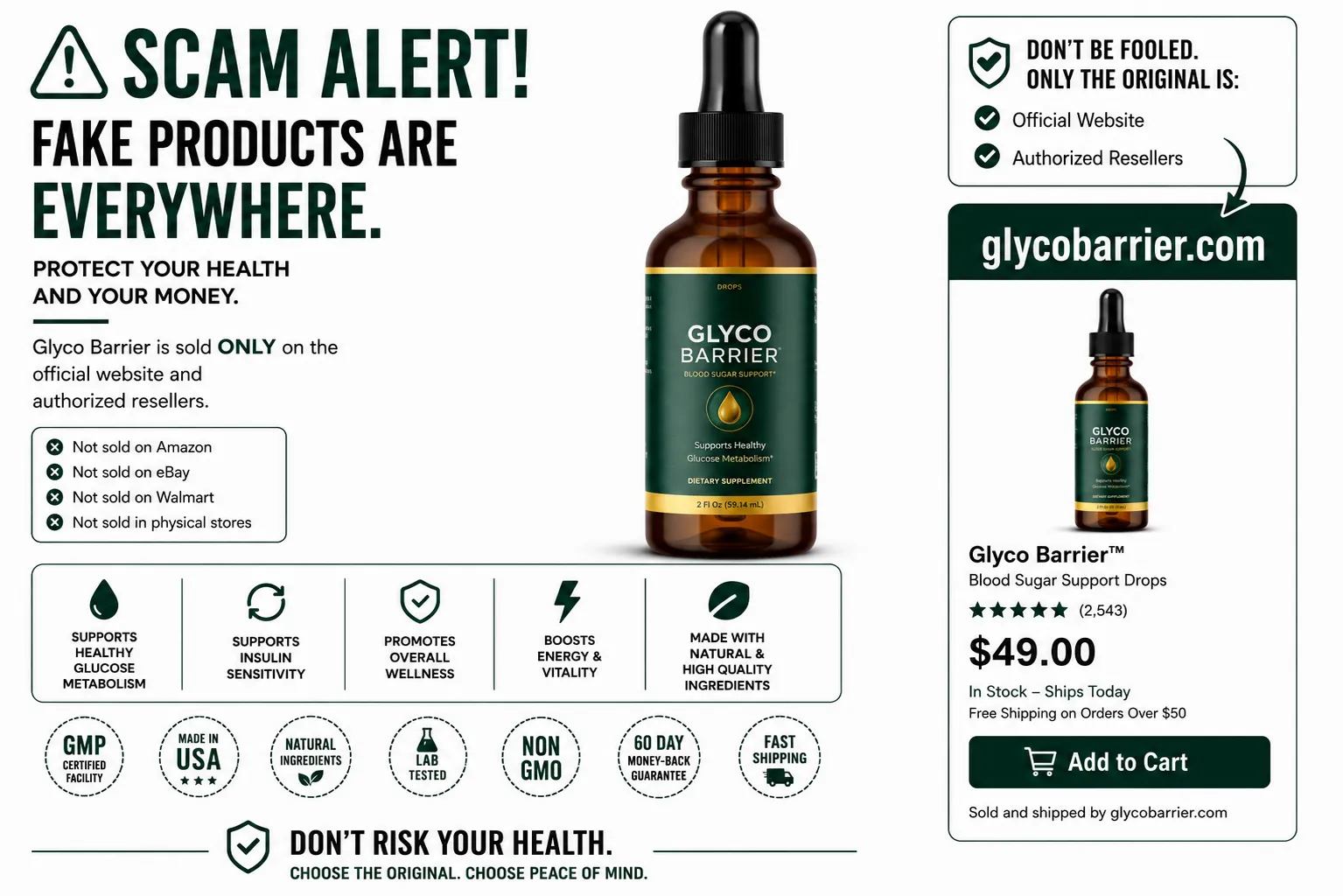 Glyco Barrier scam alert